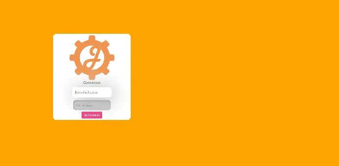 Interface de connexion